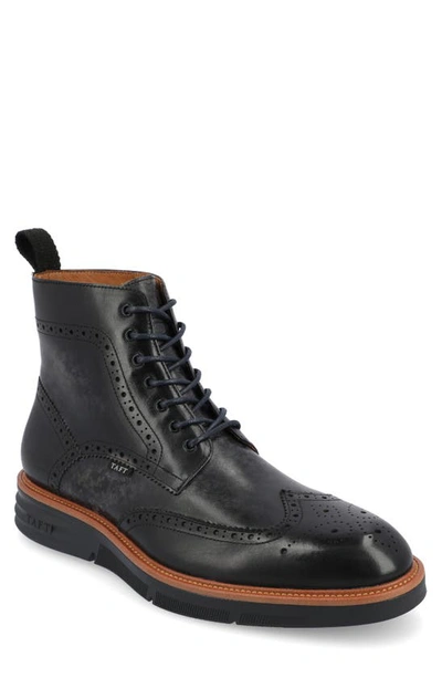 Taft 365 Leather Wingtip Boot In Midnight