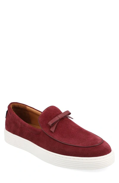 Taft 365 Suede Loafer In Cherry