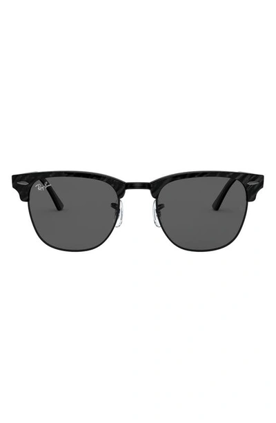 Ray Ban 55mm Round Sunglasses In Black