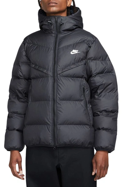 Nike Storm-fit Windrunner Insulated Hooded Jacket In Black