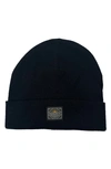 Faherty Workwear Merino Wool Beanie In Black