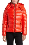 Save The Duck Cosmary Water Repellent Insulated Puffer Jacket In Poppy Red