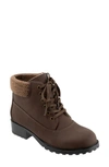 Trotters Bellamy Faux Fur Lined Bootie In Dark Brown