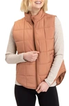 Threads 4 Thought Aubri Packable Puffer Vest In Sandalwood