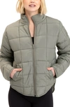 Threads 4 Thought Athene Packable Puffer Jacket In Artichoke