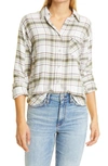 Rag & Bone Jonah Plaid Button-up Shirt In Beige Multi