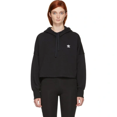 Adidas Originals Adidas  Styling Complements Cropped Hoodie - Black
