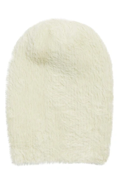 Melrose And Market Eyelash Knit Wool Beanie In Neutral
