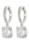 Kate Spade Bright Ideas Drop Earrings In Clear/ Silver