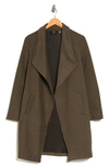 T Tahari Ottoman Waterfall Knit Topper In Olive