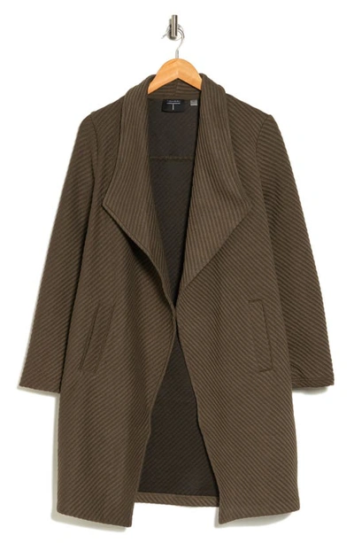 T Tahari Ottoman Waterfall Knit Topper In Olive
