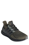 Adidas Originals Ultra 4d Running Shoe In Olive Strata/ Black/ Silver