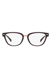 Versace 54mm Cat Eye Optical Glasses In Transparent Violet