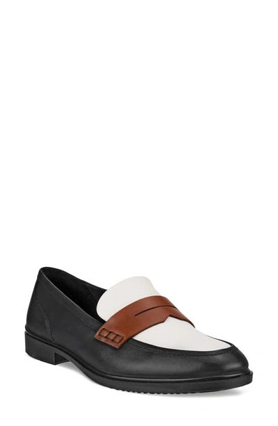 Ecco Penny Loafer In Black