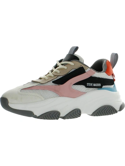Steve Madden Possession Womens Chunky Dad Casual And Fashion Sneakers In Grey