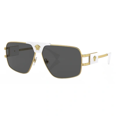 Versace Ve 2251 147187 63mm Unisex Square Sunglasses In Multi