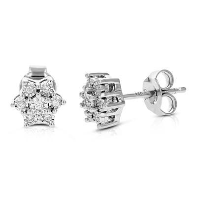 Vir Jewels 1/12 Cttw Round Lab Grown Diamond Studs Earrings .925 Sterling Silver Prong Set