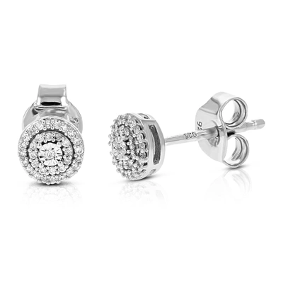 Vir Jewels 1/8 Cttw Diamond Stud Earrings For Women, Round Lab Grown Diamond Earrings In .925 Sterlinng Silver,
