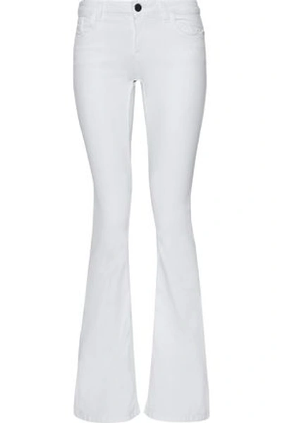 Alice And Olivia Alice + Olivia Woman Low-rise Flared Jeans White