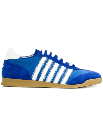 Dsquared2 Men's Canvas & Suede Sneakers In Blue