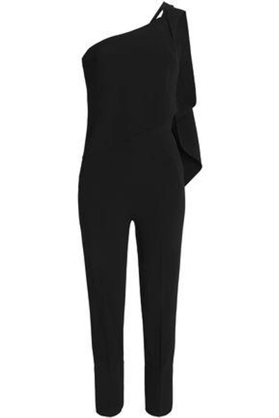 Roland Mouret Woman Carlton One-shoulder Crepe Jumpsuit Black
