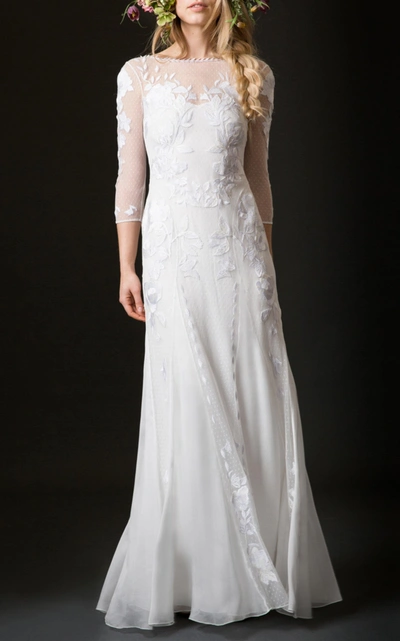 Temperley London Bridal Aubrey Sheath Dress In White