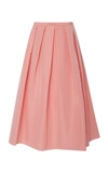 Tibi Silk Faille Skirt In Pink