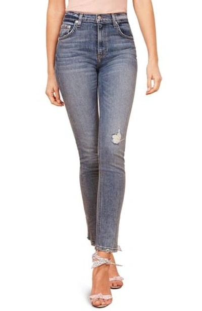 Reformation Hepburn High Skinny Jeans In Rainier ModeSens