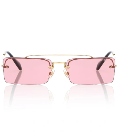Miu Miu Socit 58mm Square Pink Lens Sunglasses Miu Miu | Accessories | Miu Miu Socit 58mm Square Pink Lens  main image 3