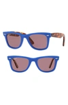 Ray Ban Standard Classic Wayfarer 50mm Polarized Sunglasses - Blue In Violet