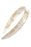 France Luxe Studded Ultracomfort Headband In Alba