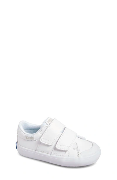 Keds Kids' Courtney Hook & Loop Sneaker In White