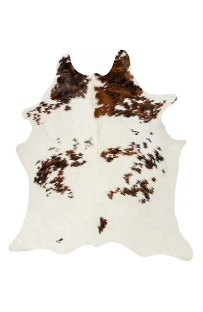 Natural Genuine Cowhide Rug In Tri-color