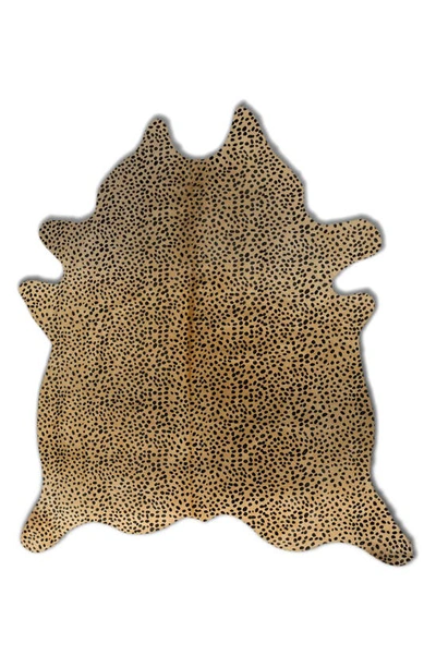 Natural Togo Genuine Cowhide Rug In Cheetah
