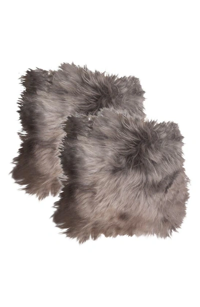 Natural Icelandic Genuine Sheepskin Chair Pad In Grey Brisa