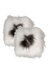 Natural Icelandic Genuine Sheepskin Chair Pad In Spotted