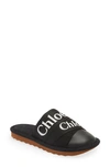 Chloé Woody Mule Slipper In Black