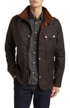 Peregrine Bexley Water Resistant Waxed Cotton Jacket In Brown