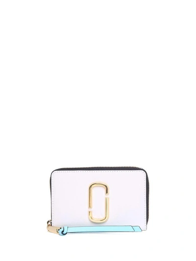 Marc Jacobs Snapshot Color-block Saffiano-leather Compact Wallet In Multi