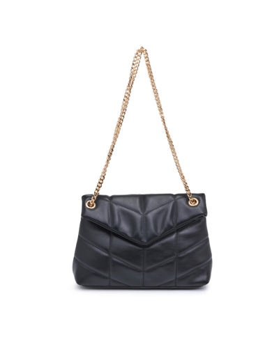 Urban Expressions Delfina Quilted Shoulder Bag In Black