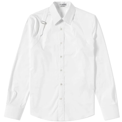 Alexander Mcqueen Harness Cotton Shirt In White