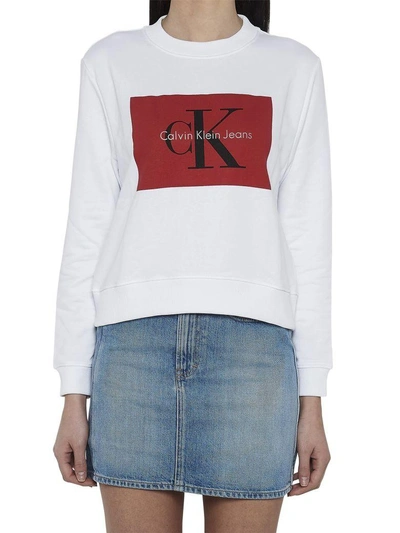Calvin Klein Jeans Est.1978 Sweatshirt In White