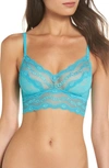 B.tempt'd By Wacoal 'lace Kiss' Bralette In Peacock Blue