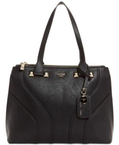 Guess Islington Society Carryall In Black/gold