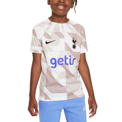 Nike Tottenham Hotspur Academy Pro Third Big Kids'  Dri-fit Soccer Short-sleeve Top In White