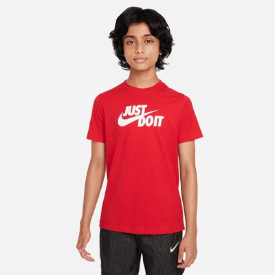 Nike Sportswear Big Kids' T-shirt In Red