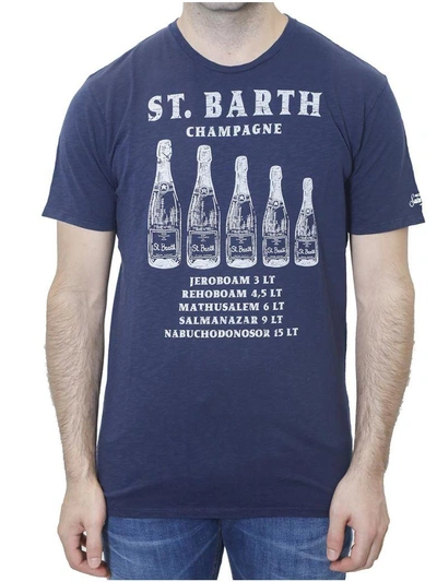 Mc2 Saint Barth - Printed T-shirt In Blue