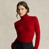 Ralph Lauren Slim Fit Cashmere Turtleneck In New Red