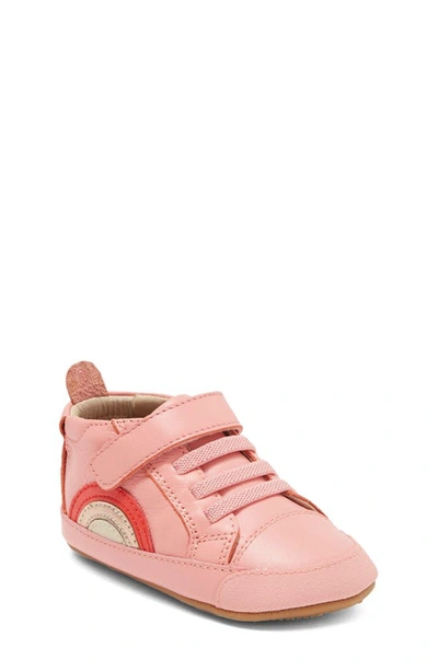 Old Soles Kids' Sunny Bub Rainbow Sneaker In Pink/bright Red/ Copper/ Cream