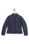Save The Duck Carly Puffer Jacket In Navy Blue